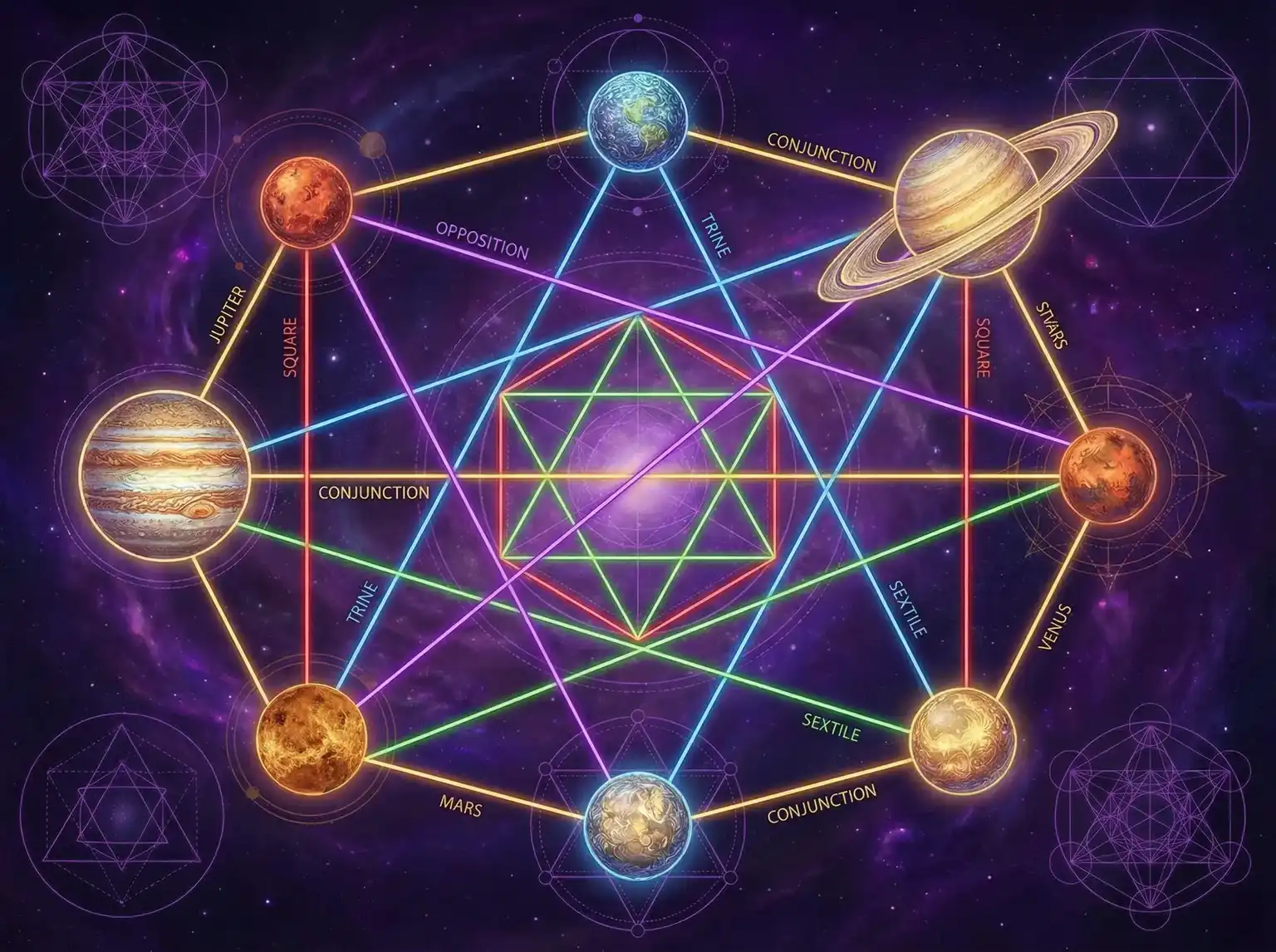 行星相位解读 - 微信发动态 | 占星学进阶
